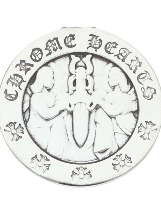 Chrome hearts angel medal - Gem Chrome Hearts Chrm Angl Mdl Angel Medal Charm V2 Silver Pendant